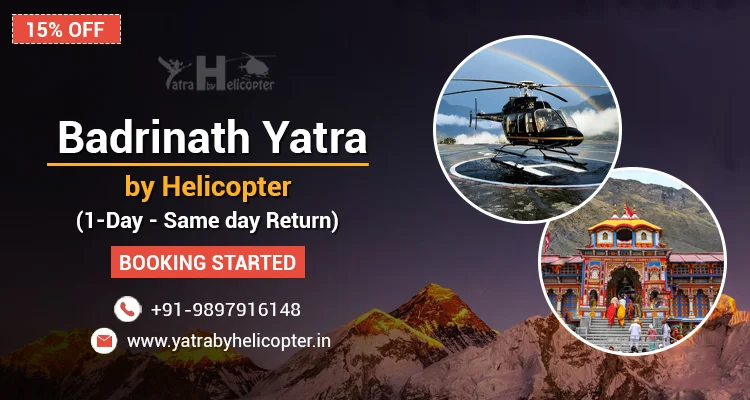 1 Day Badrinath  Yatra By Helicopter