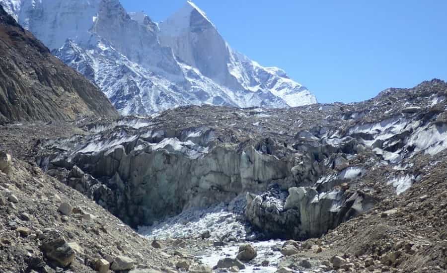 Gaumukh - The snout of the Gangotri Glacier