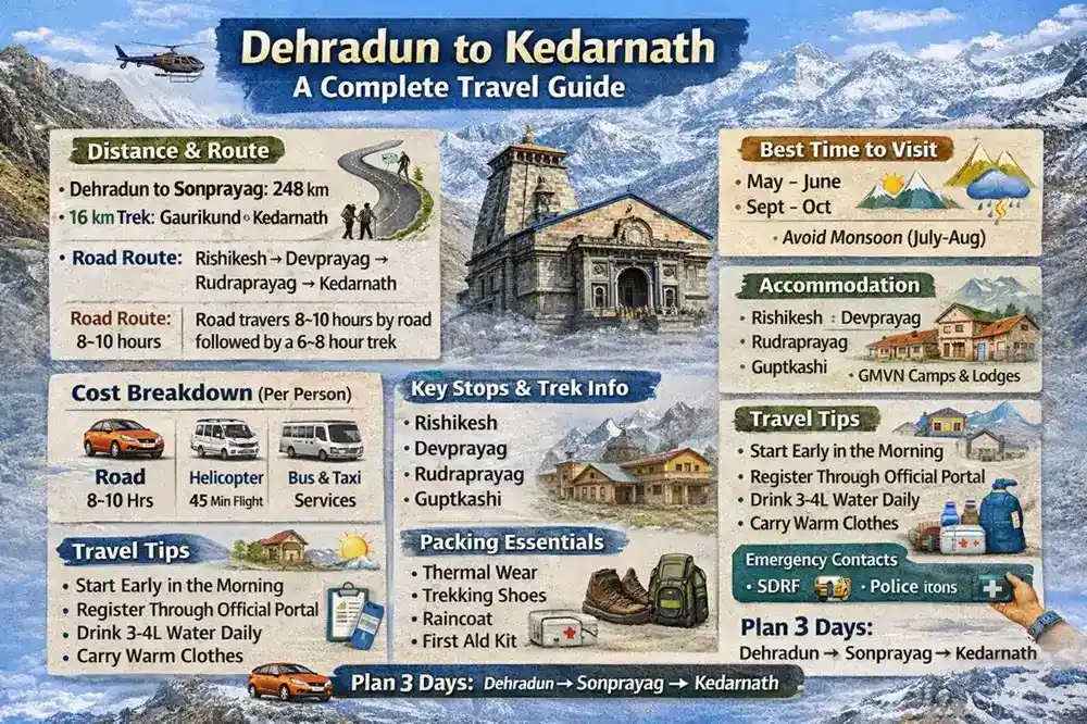 Dehradun to Kedarnath